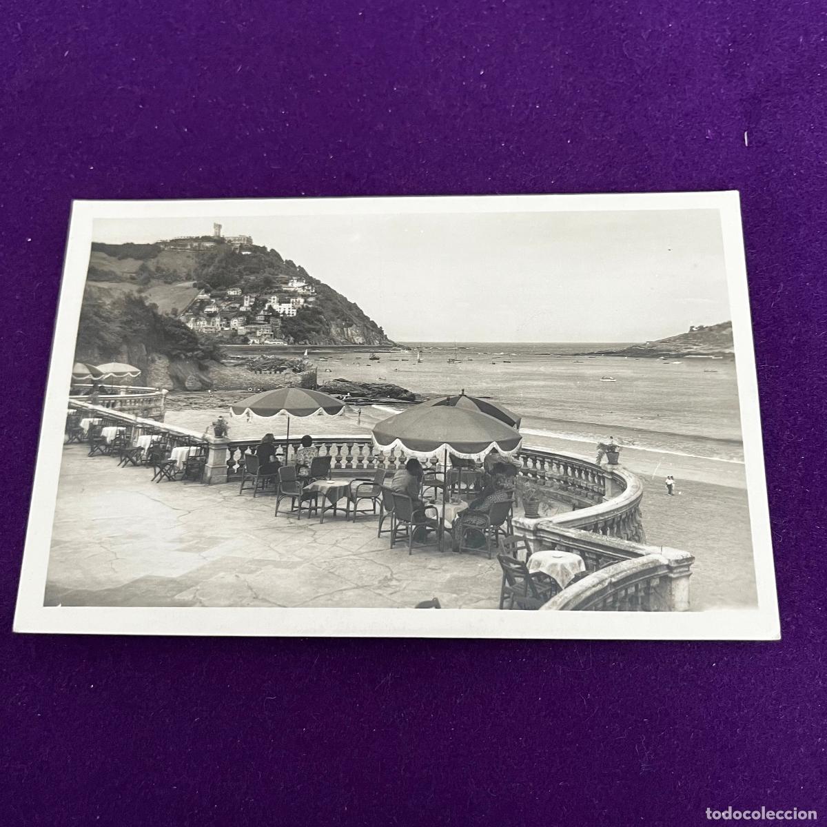 Postales: POSTAL DE SAN SEBASTIAN (GUIPUZCOA). PLAYA Y MONTE IGUELDO.