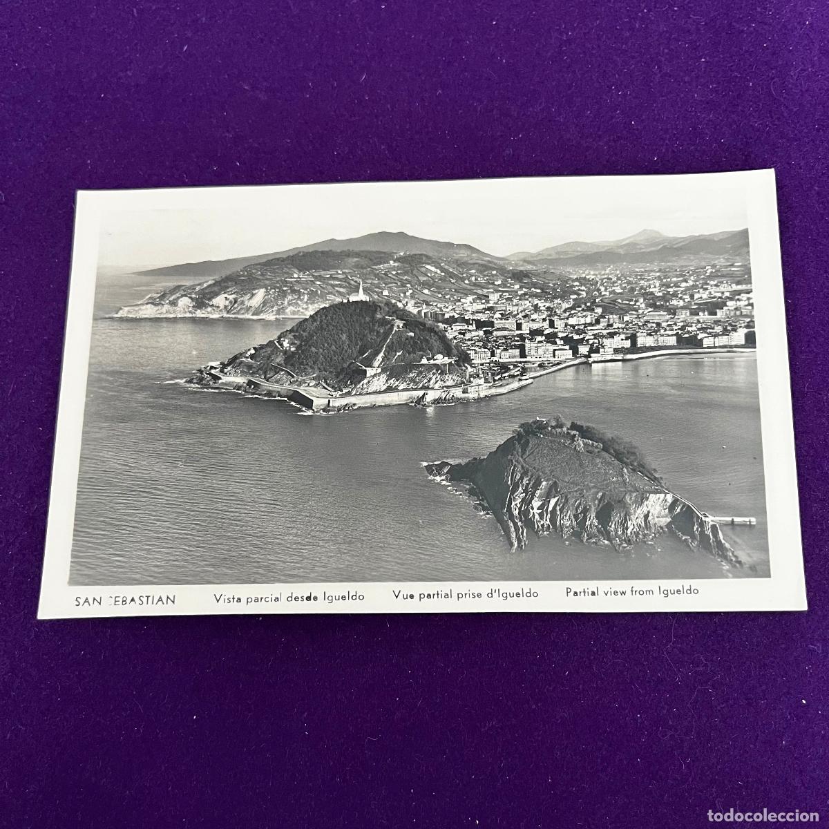 Postales: POSTAL DE SAN SEBASTIAN (GUIPUZCOA). VISTA PARCIAL DESDE IGUELDO.