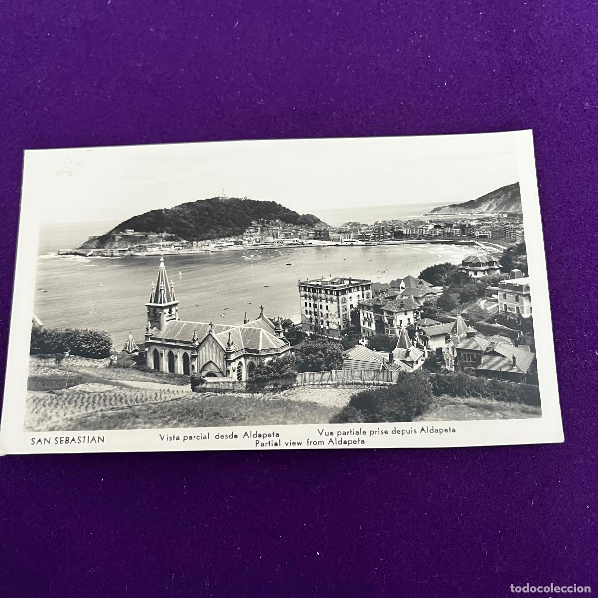 Postales: POSTAL DE SAN SEBASTIAN (GUIPUZCOA). VISTA PARCIAL DESDE ALDAPETA.
