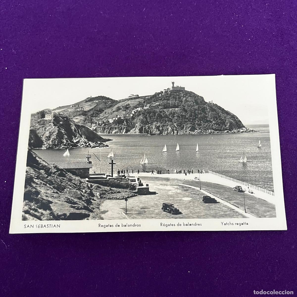 Postales: POSTAL DE SAN SEBASTIAN (GUIPUZCOA). REGATAS DE BALANDROS.