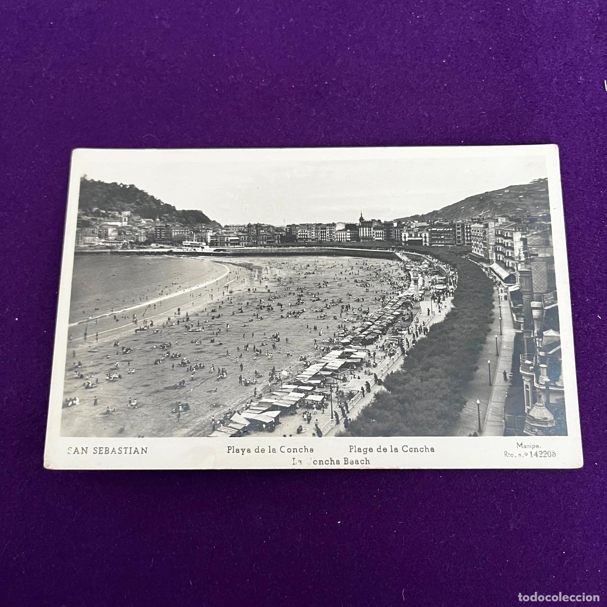 Postales: POSTAL DE SAN SEBASTIAN (GUIPUZCOA). PLAYA DE LA CONCHA.