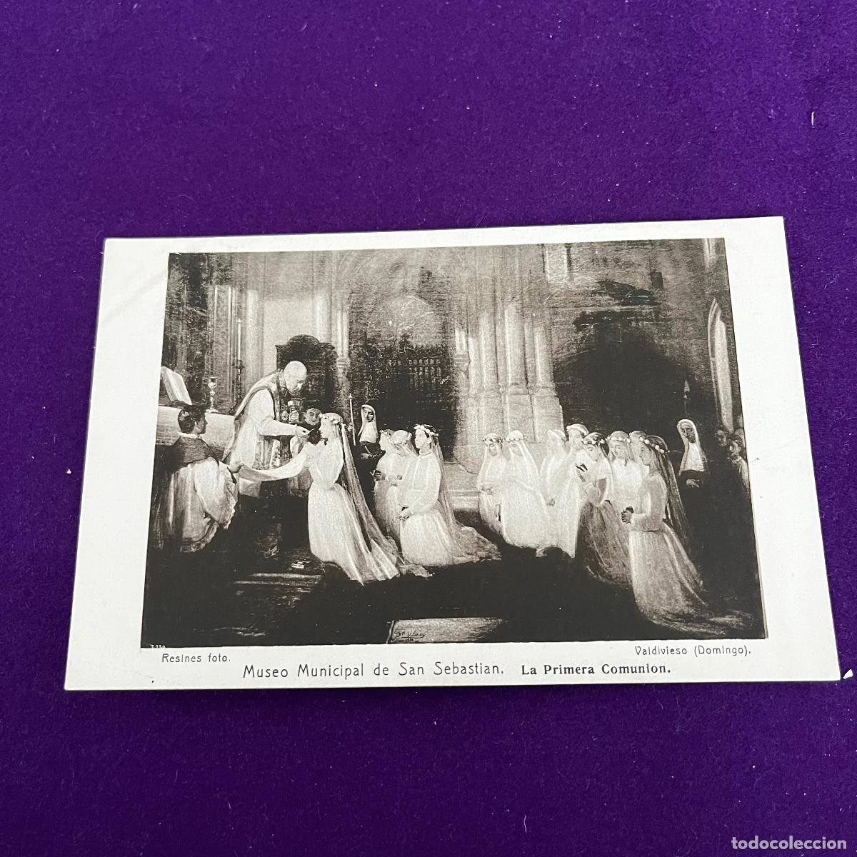 Postales: POSTAL DE SAN SEBASTIAN (GUIPUZCOA). MUSEO DE SAN SEBASTIAN. LA PRIMERA COMUNION.