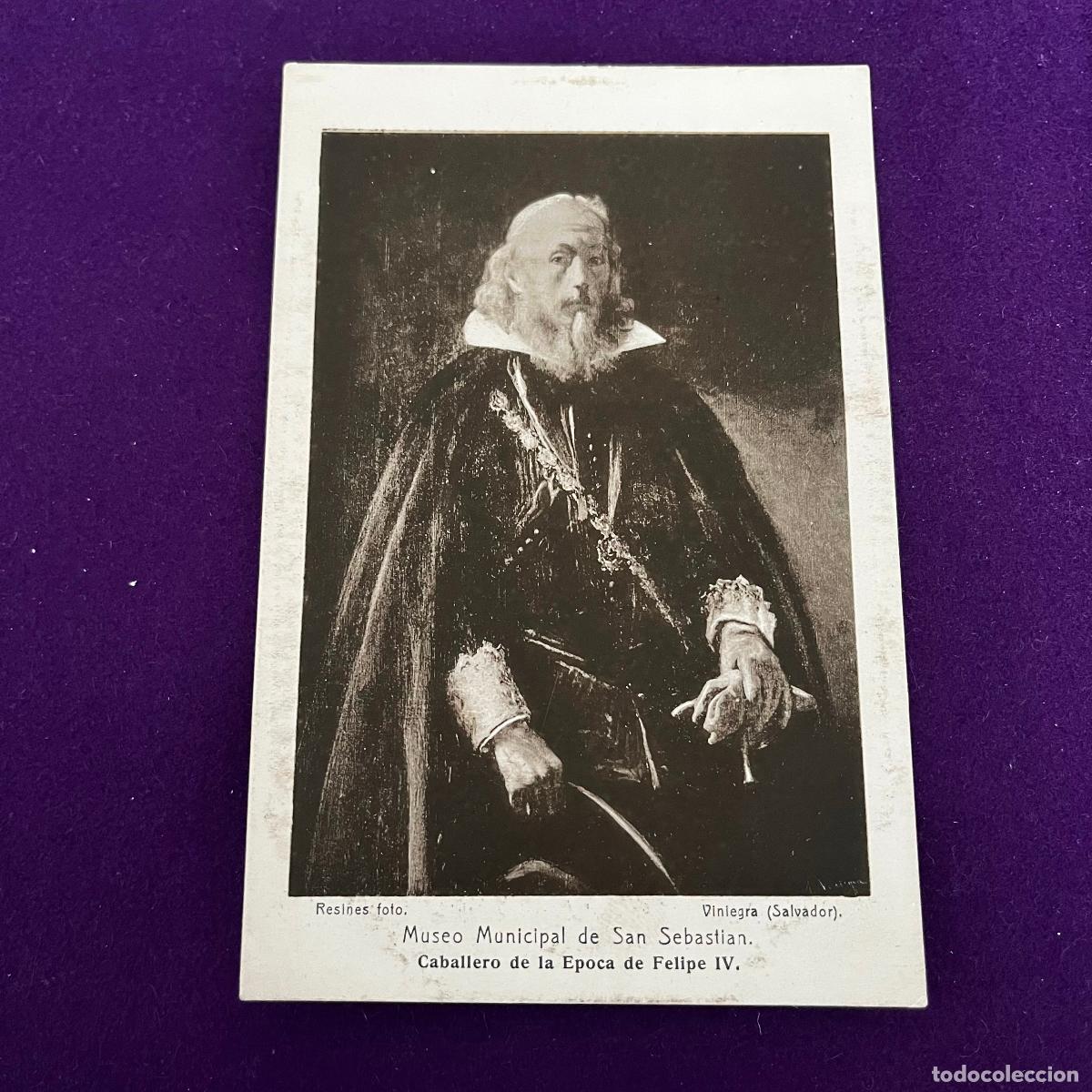 Postales: POSTAL DE SAN SEBASTIAN (GUIPUZCOA). MUSEO DE SAN SEBASTIAN. CABALLERO DE LA EPOCA DE FELIPE IV.