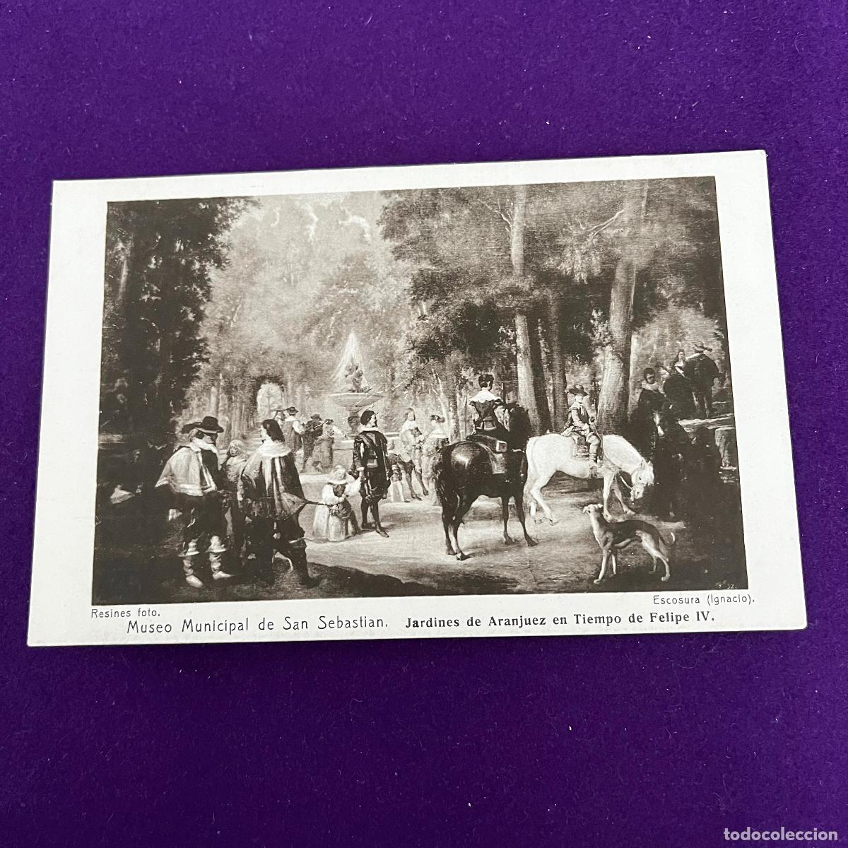 Postales: POSTAL DE SAN SEBASTIAN (GUIPUZCOA). MUSEO DE SAN SEBASTIAN. JARDINES DE ARANJUEZ.