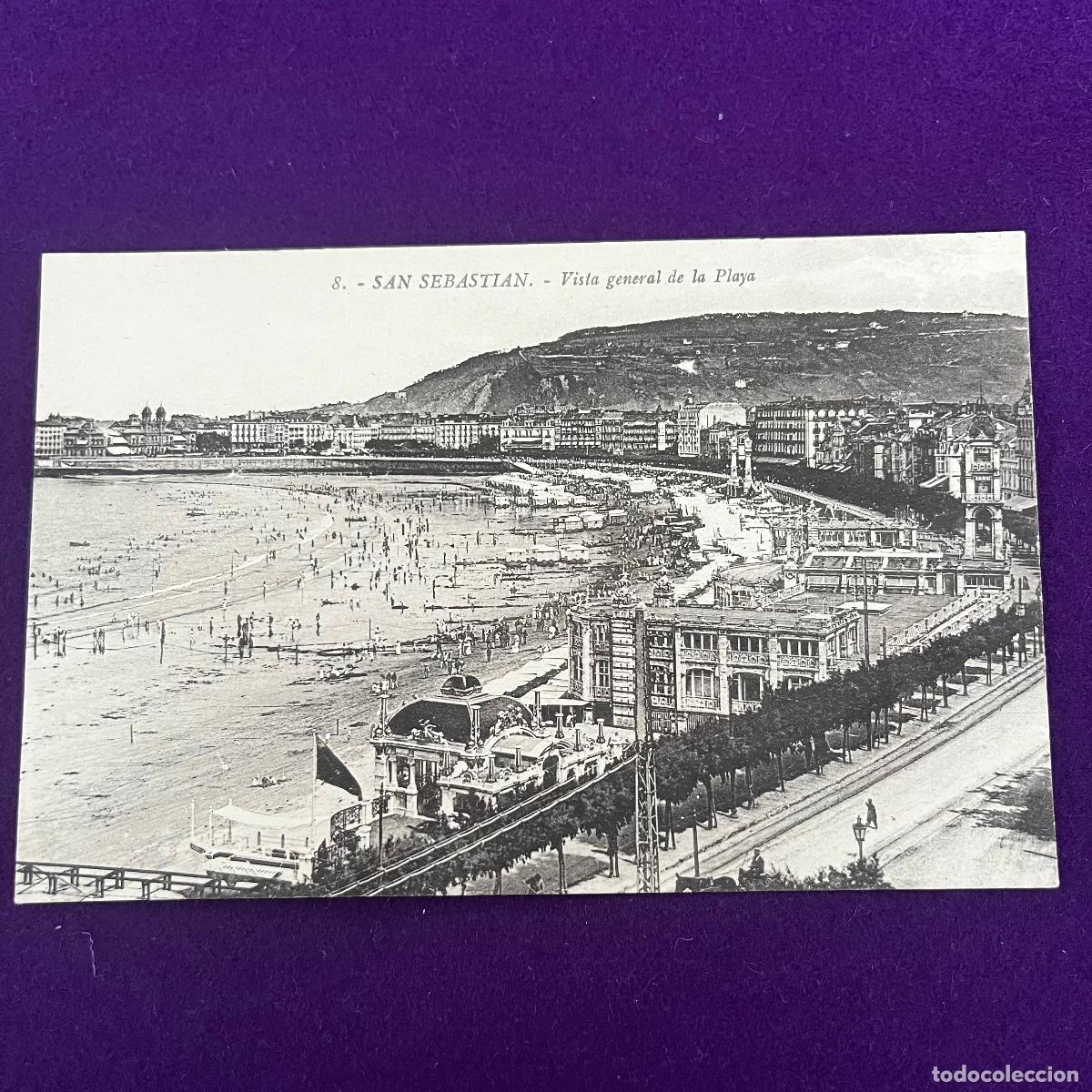 Postales: POSTAL DE SAN SEBASTIAN (GUIPUZCOA). VISTA GENERAL DE LA PLAYA.