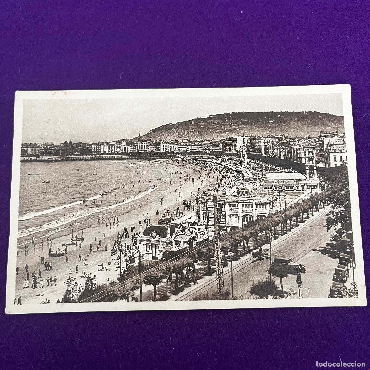 Postales: POSTAL DE SAN SEBASTIAN (GUIPUZCOA). VISTA GENERAL DE LA PLAYA.