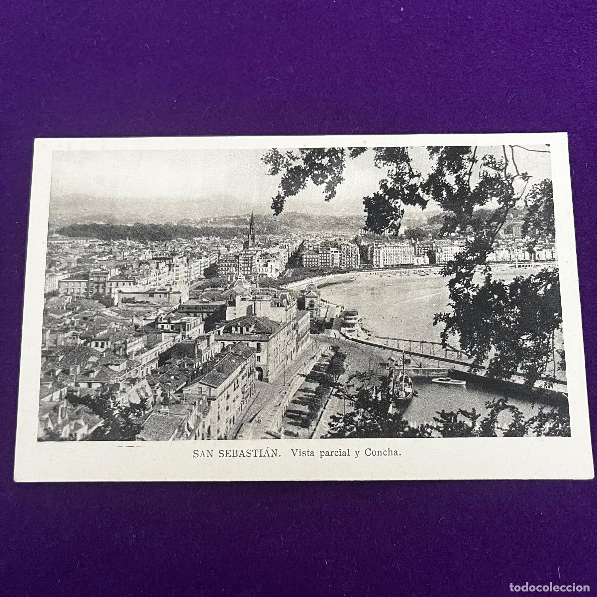 Postales: POSTAL DE SAN SEBASTIAN (GUIPUZCOA). VISTA PARCIAL Y CONCHA.