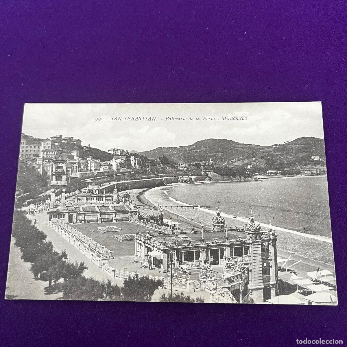 Postales: POSTAL DE SAN SEBASTIAN (GUIPUZCOA). BALNEARIO DE LA PERLA Y MIRACONCHA.