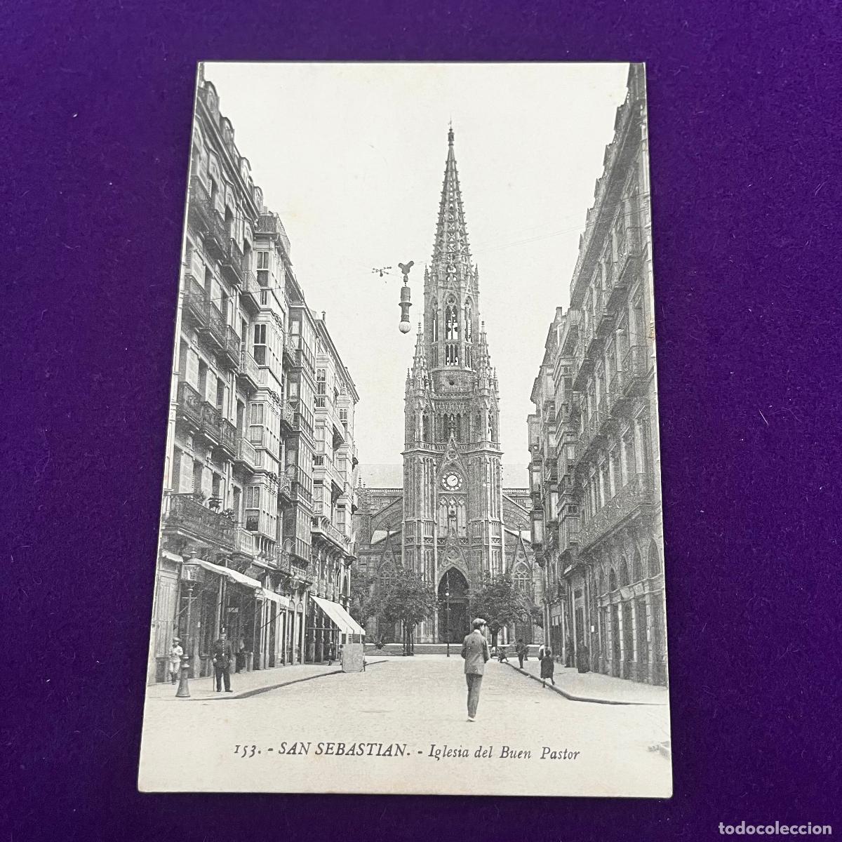 Postales: POSTAL DE SAN SEBASTIAN (GUIPUZCOA). IGLESIA DEL BUEN PASTOR.