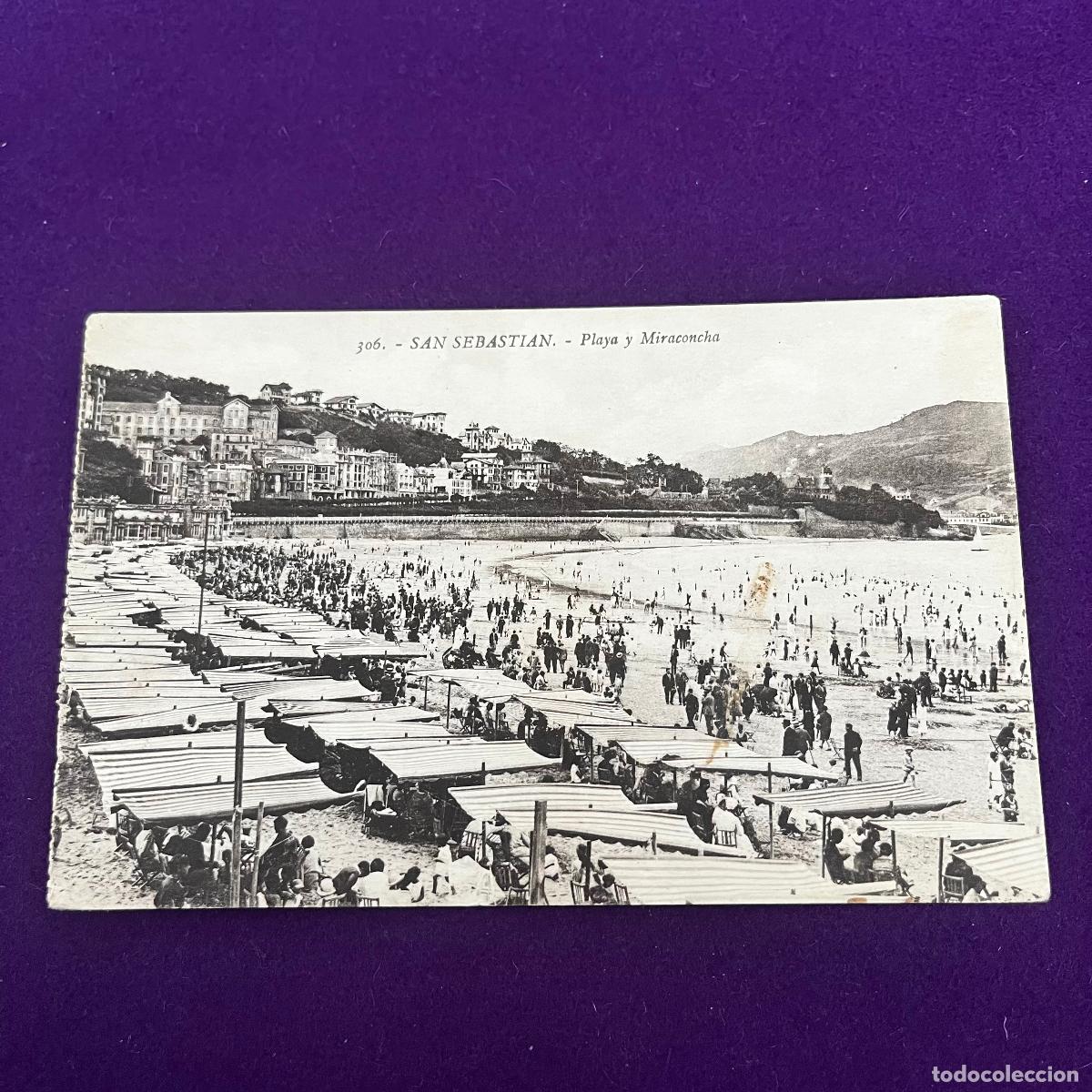 Postales: POSTAL DE SAN SEBASTIAN (GUIPUZCOA). PLAYA Y MIRACONCHA.