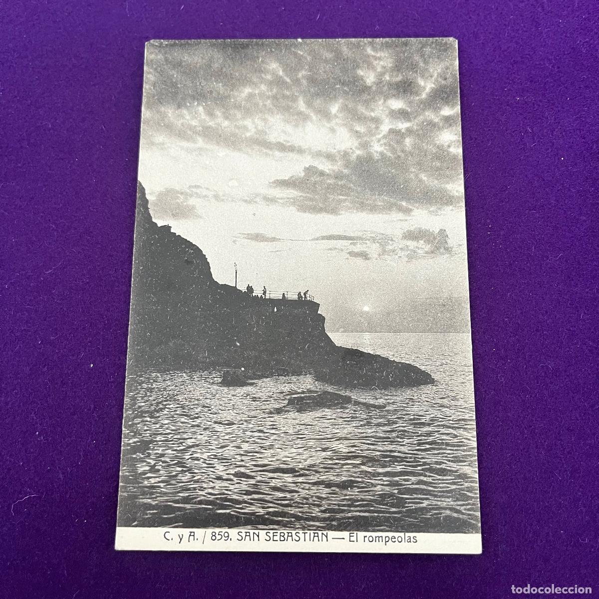 Postales: POSTAL DE SAN SEBASTIAN (GUIPUZCOA). EL ROMPEOLAS.