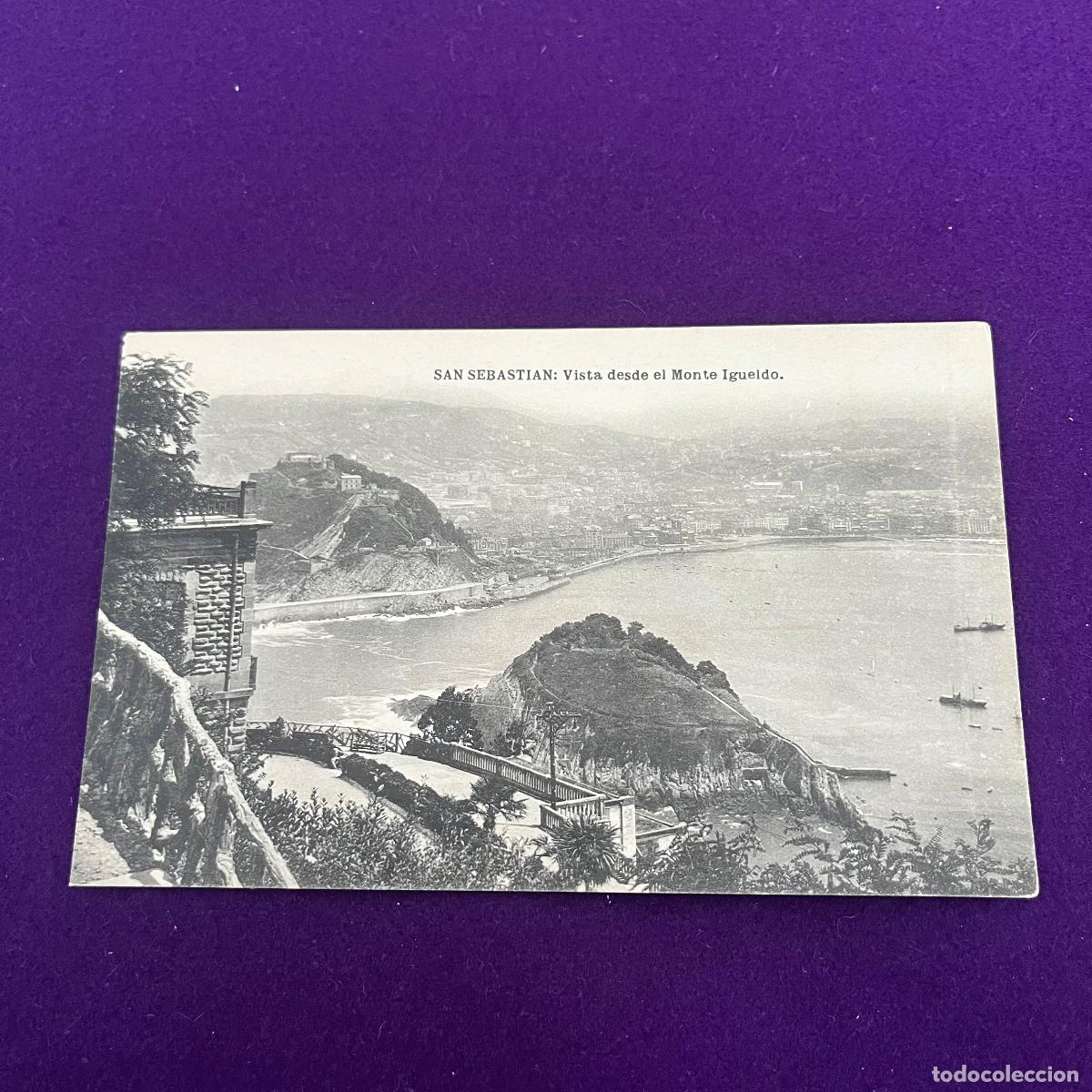 Postales: POSTAL DE SAN SEBASTIAN (GUIPUZCOA). VISTA DESDE EL MONTE IGUELDO.