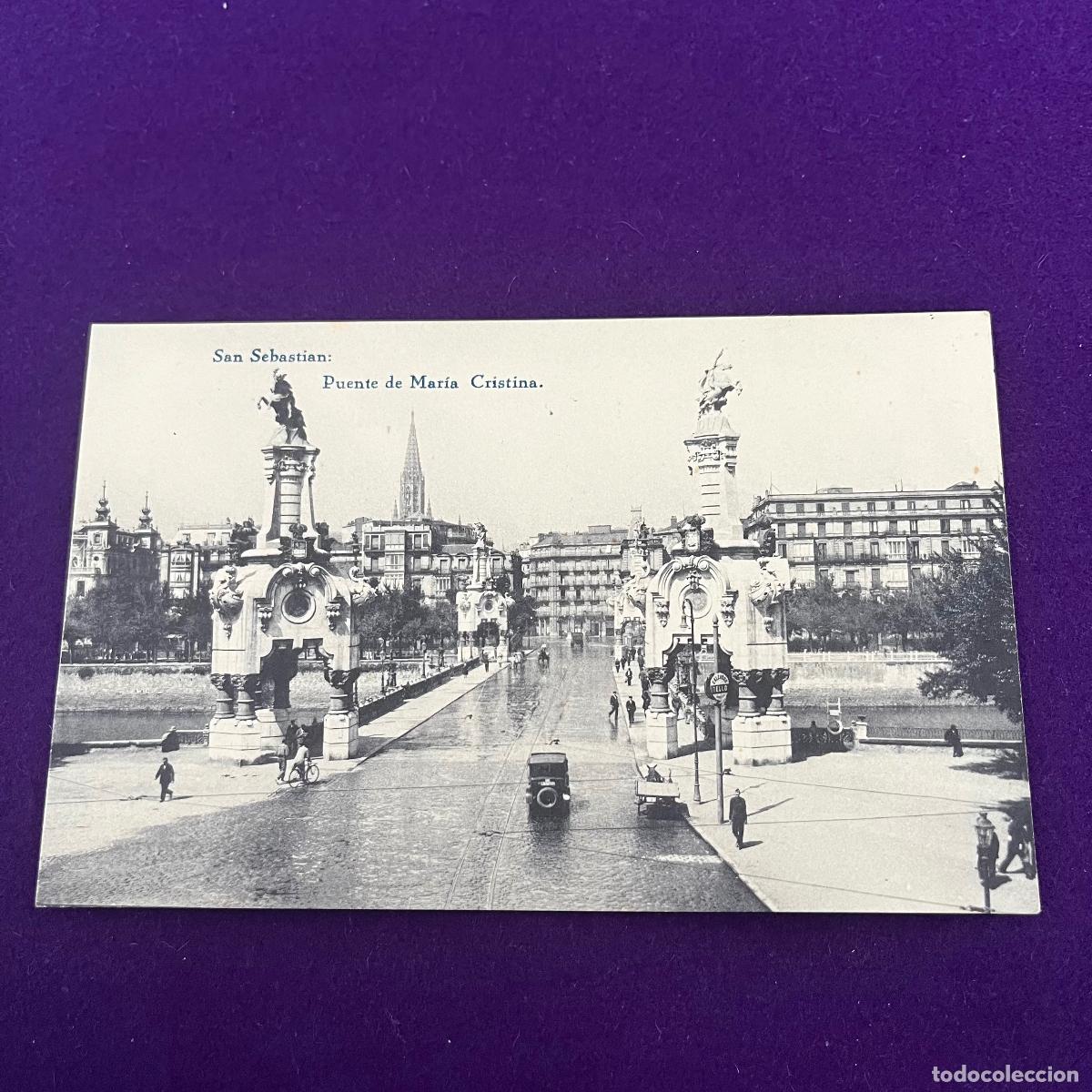 Postales: POSTAL DE SAN SEBASTIAN (GUIPUZCOA). PUENTE DE MARIA CRISTINA.