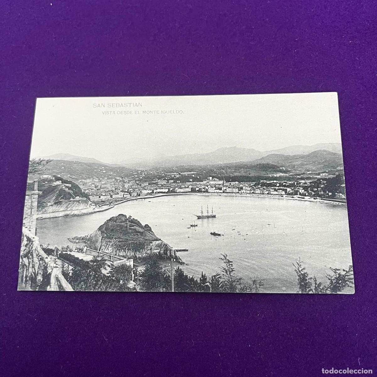 Postales: POSTAL DE SAN SEBASTIAN (GUIPUZCOA). VISTA DESDE EL MONTE IGUELDO.