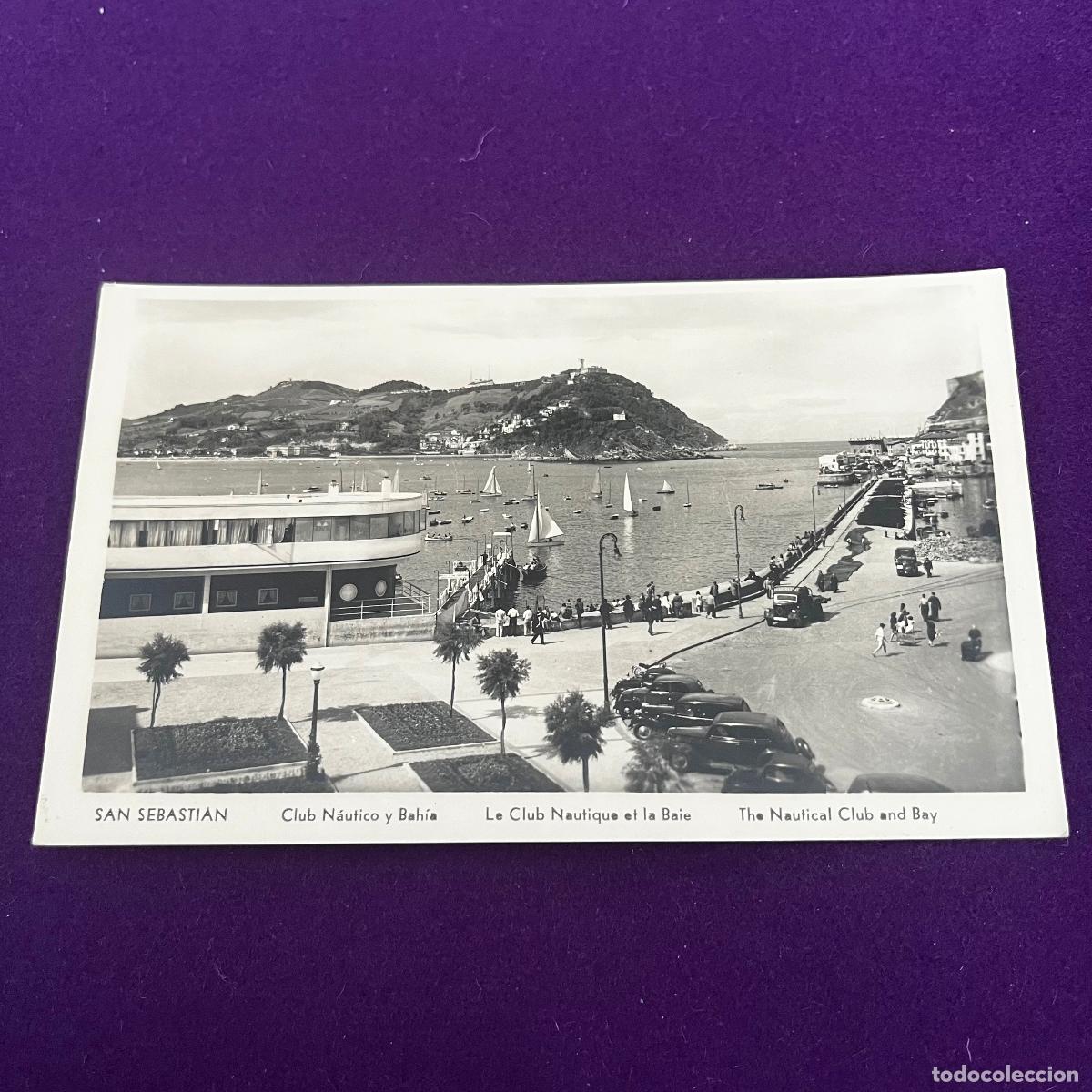 Postales: POSTAL DE SAN SEBASTIAN (GUIPUZCOA). CLUB NAUTICO Y BAHIA.