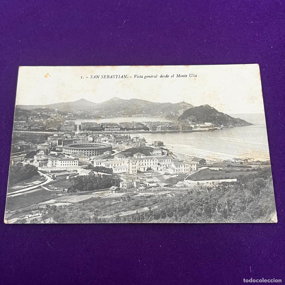 Postales: POSTAL DE SAN SEBASTIAN (GUIPUZCOA). VISTA GENERAL DESDE EL MONTE ULIA.