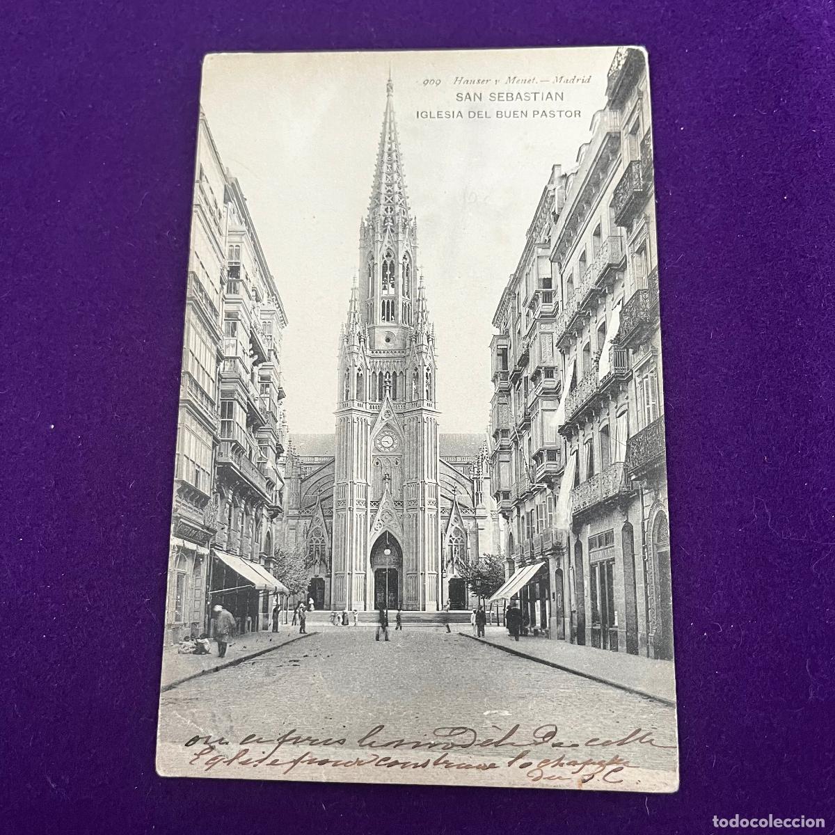 Postales: POSTAL DE SAN SEBASTIAN (GUIPUZCOA). IGLESIA DEL BUEN PASTOR.