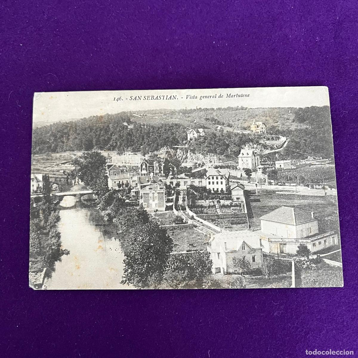 Postales: POSTAL DE SAN SEBASTIAN (GUIPUZCOA). VISTA GENERAL DE MARTUTENE.