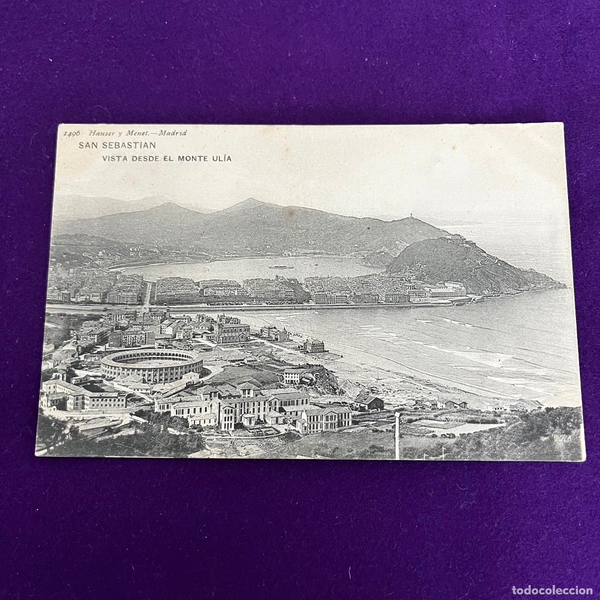 Postales: POSTAL DE SAN SEBASTIAN (GUIPUZCOA). VISTA DESDE EL MONTE ULIA.