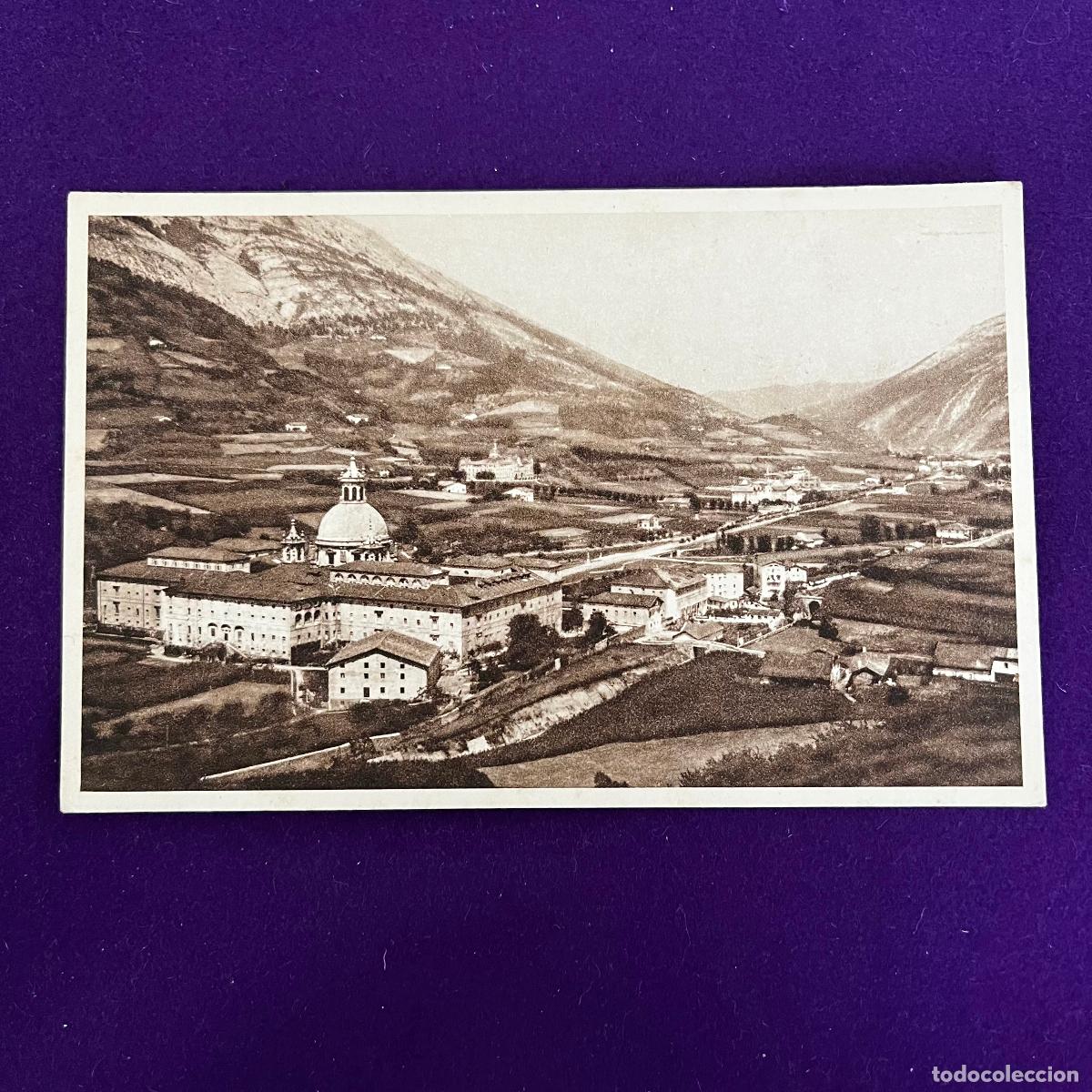 Postales: POSTAL DE LOYOLA (GUIPUZCOA). VISTA DEL SANTUARIO Y MONTE IZARAITZ.