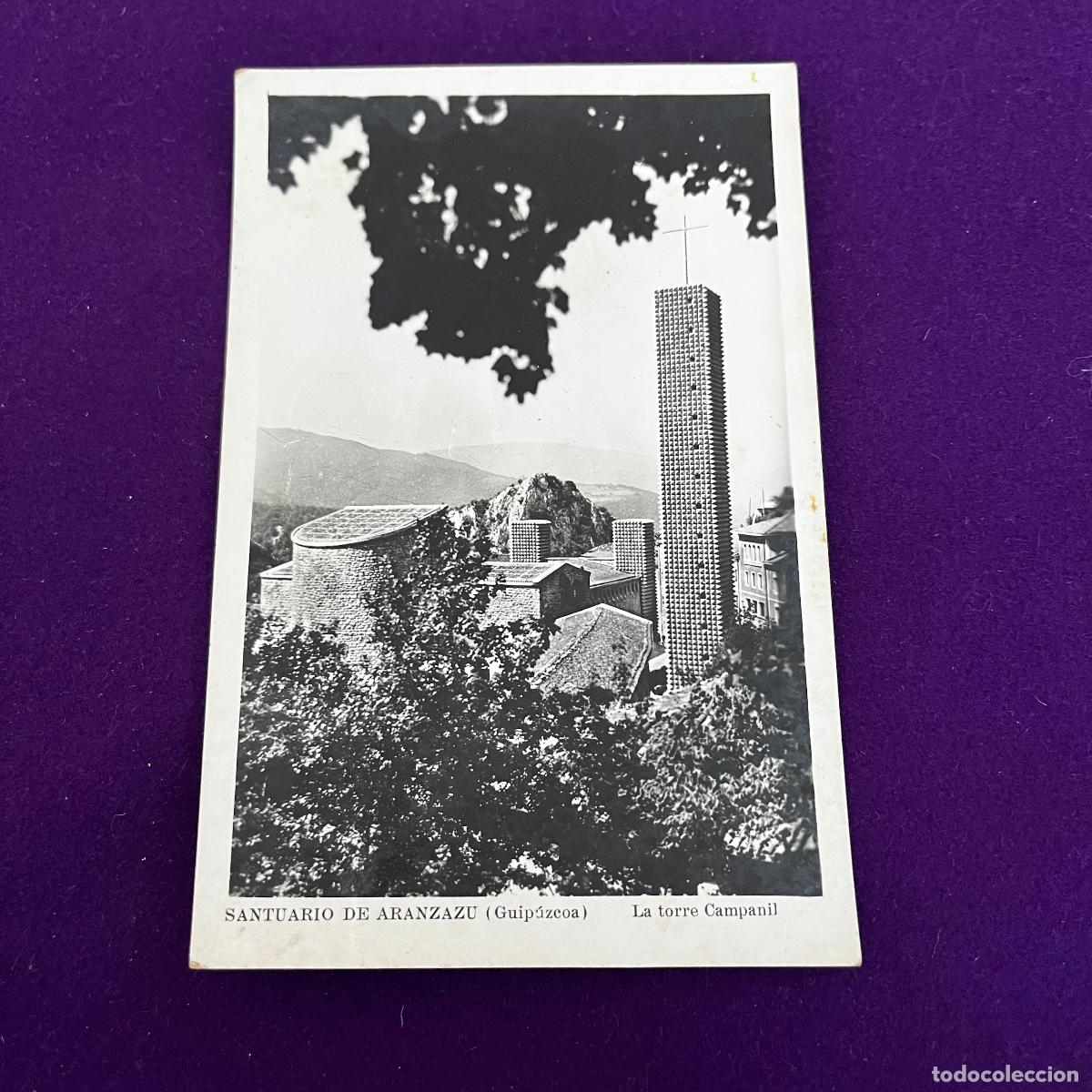 Postales: POSTAL DE ARANZAZU (GUIPUZCOA). SANTUARIO. LA TORRE CAMPANIL.