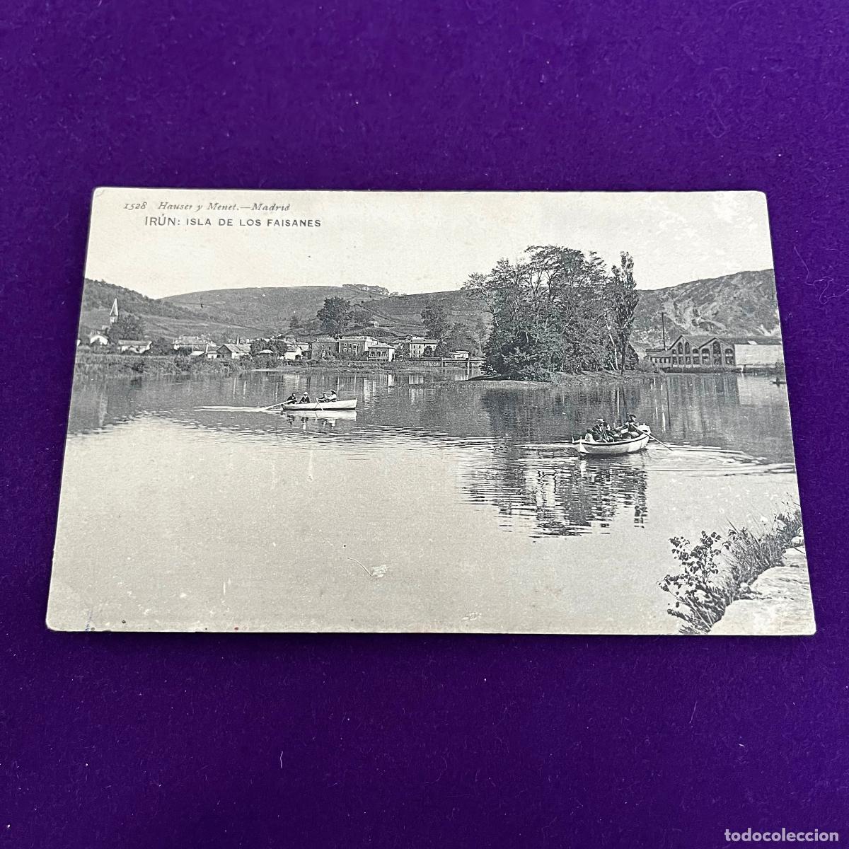 Postales: POSTAL DE IRUN (GUIPUZCOA). ISLA DE LOS FAISANES.