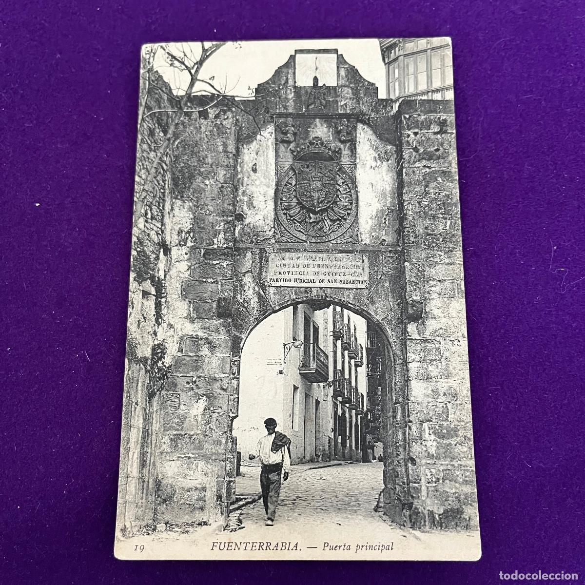 Postales: POSTAL DE FUENTERRABIA (GUIPUZCOA). PUERTA PRINCIPAL.