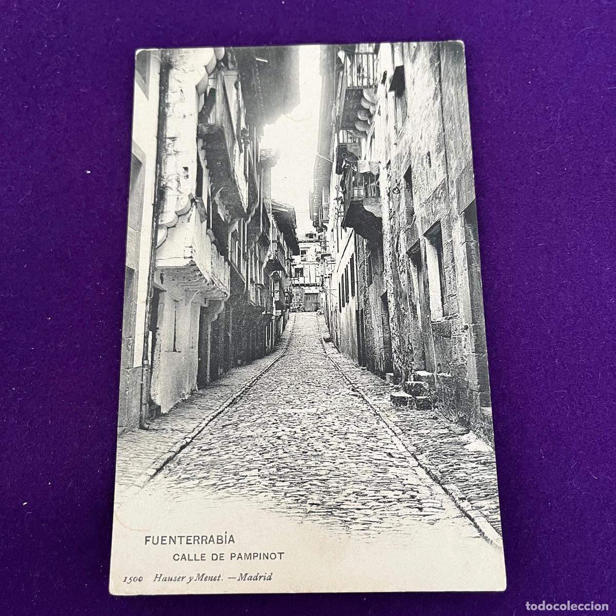 Postales: POSTAL DE FUENTERRABIA (GUIPUZCOA). CALLE DE PAMPINOT.