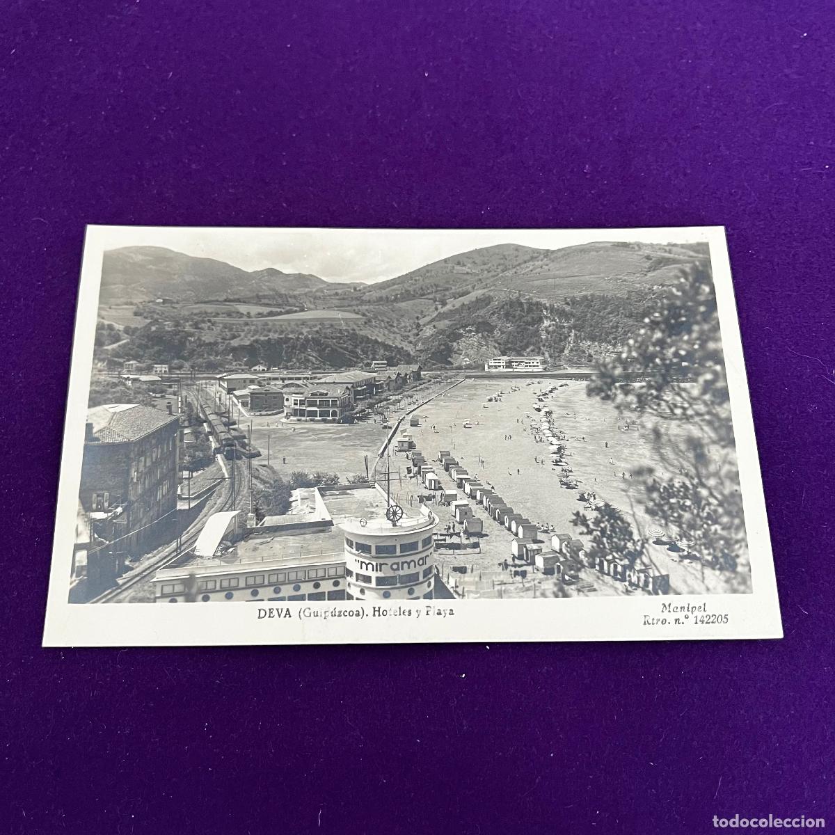 Postales: POSTAL DE DEVA (GUIPUZCOA). HOTELES Y PLAYA.