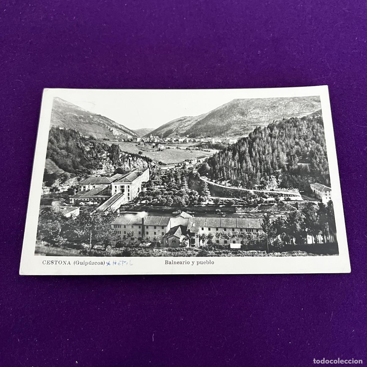 Postales: POSTAL DE CESTONA (GUIPUZCOA). BALNEARIO Y PUEBLO.