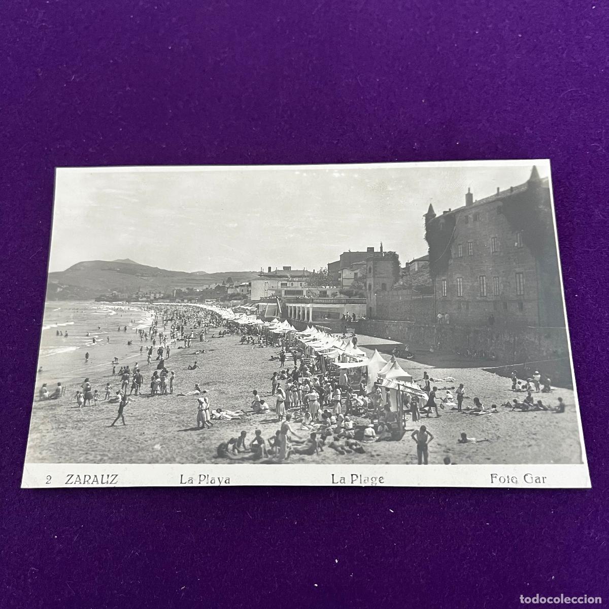 Postales: POSTAL DE ZARAUZ (GUIPUZCOA). LA PLAYA.