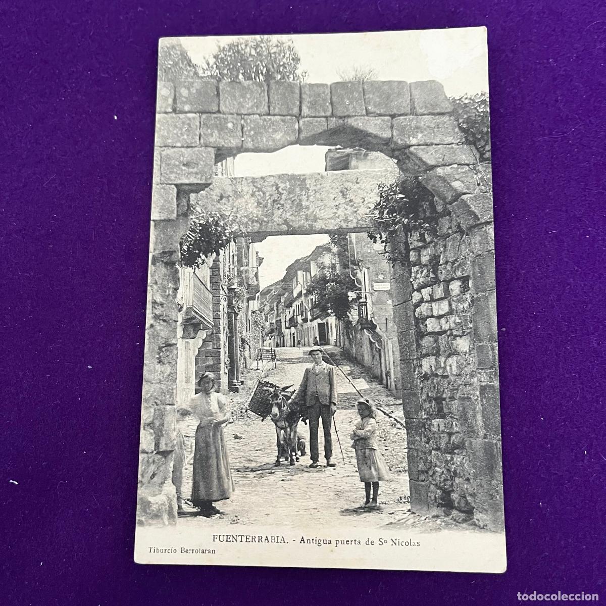 Postales: POSTAL DE FUENTERRABIA (GUIPUZCOA). ANTIGUA PUERTA DE SAN NICOLAS.