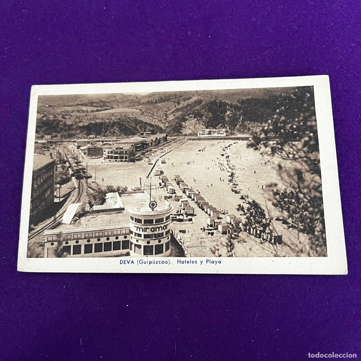Postales: POSTAL DE DEVA (GUIPUZCOA). HOTELES Y LA PLAYA.