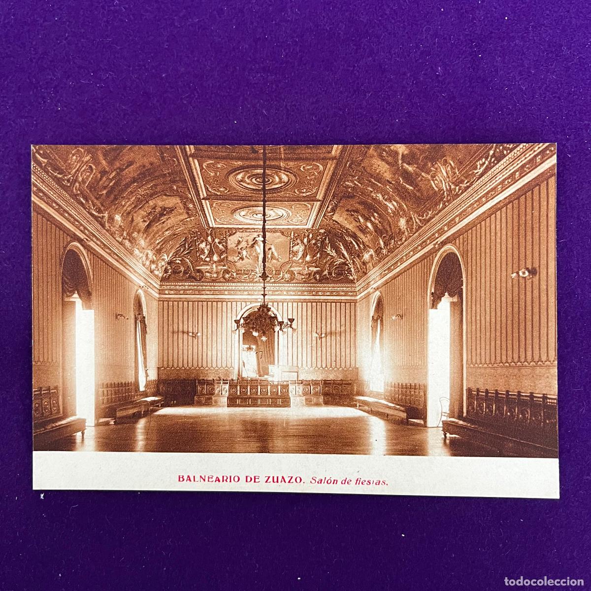 Postales: POSTAL DEL BALNEARIO DE ZUAZO (ALAVA). SALON DE FIESTAS. A&Ntilde;O 1932.