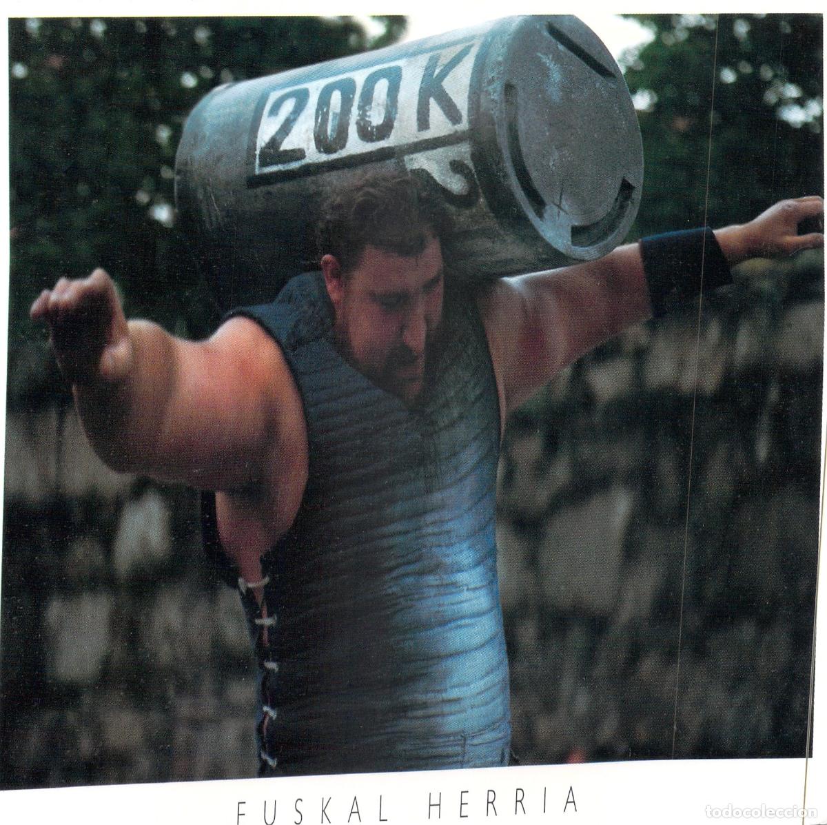 Postales: Postal de Euskal Herria Levantamiento de Piedra Harrijasotzaile