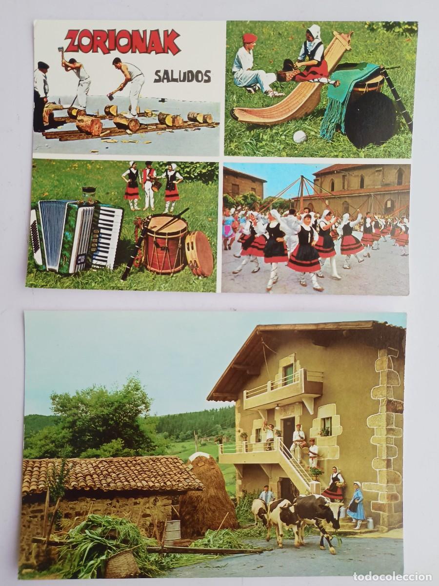 Postales: POSTALES FOLKLORE VASCO - SAN CAYETANO 11239, 11242 - SIN CIRCULAR