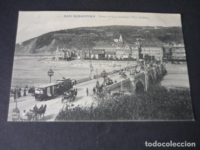 Postais: SAN SEBASTIAN PUENTE DE SANTA CATALINA Y PLAYA DE GROS