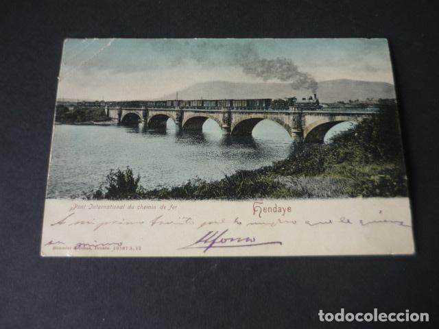 Postkarten: HENDAYA GUIPUZCOA PUENTE INTERNACIONAL DEL FERROCARRIL