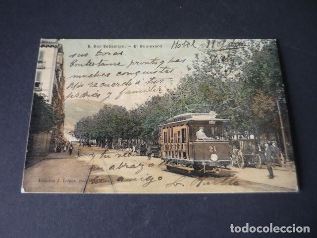 Postais: SAN SEBASTIAN EL BOULEVARD