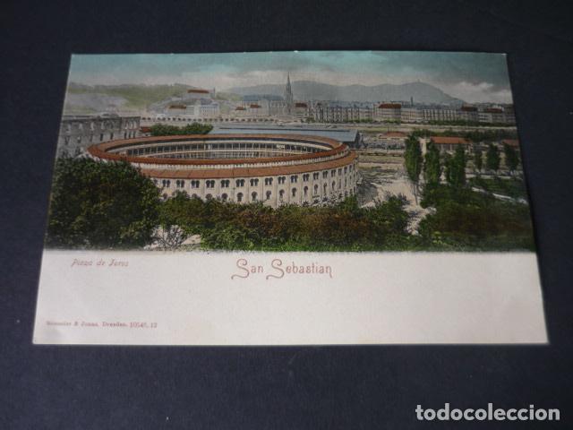 Postales: SAN SEBASTIAN PLAZA DE TOROS ED. ROMMLER & JONAS SIN DIVIDIR