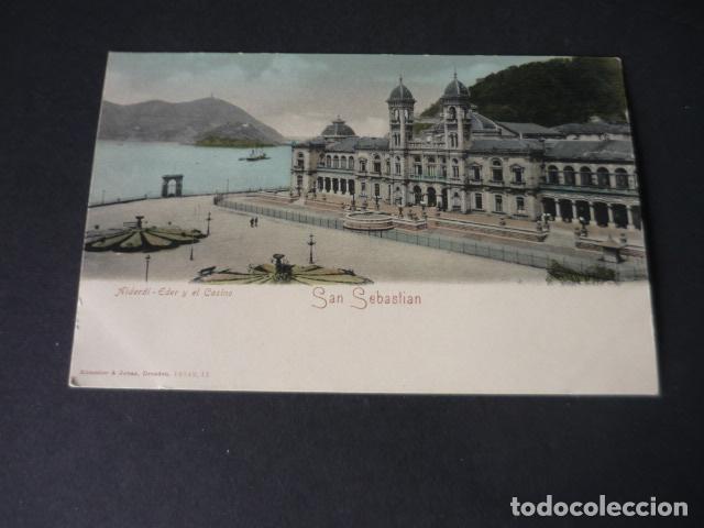 Cartoline: SAN SEBASTIAN ALDERI EDER Y EL CASINO ED. ROMMLER & JONAS SIN DIVIDIR