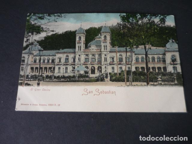 Postales: SAN SEBASTIAN EL GRAN CASINO ED. ROMMLER & JONAS SIN DIVIDIR