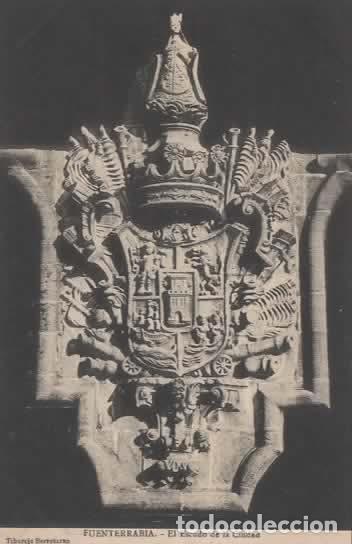 Postales: FUENTERRABIA SIN ESCRIBIR ESCUDO DE LA CIUDAD