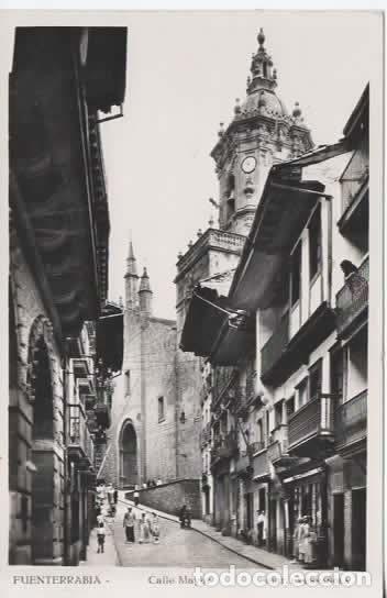 Postales: FUENTERRABIA SIN ESCRIBIR CALLE MAYOR