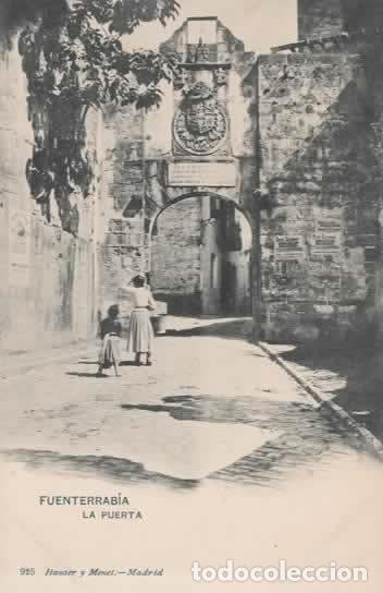 Postales: FUENTERRABIALA PUERTA DORSO SIN DIVIDIR