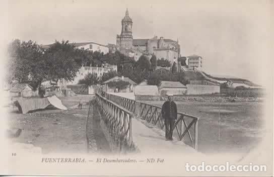 Postales: FUENTERRABIA DESEMBARCADERO DORSO SIN DIVIDIR