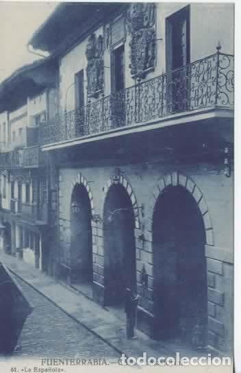 Postales: FUENTERRABIA SIN ESCRIBIR CASA CONSISTORIAL