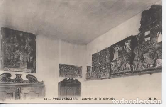 Postales: FUENTERRABIA SIN ESCRIBIR SACRISTIA