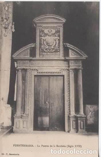Postales: FUENTERRABIA SIN ESCRIBIR PUERTA DE LA SACRISTIA