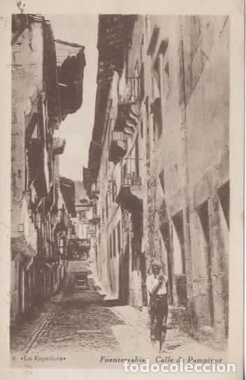 Postales: FUENTERRABIA ESCRITA CALLE PAMPINOT